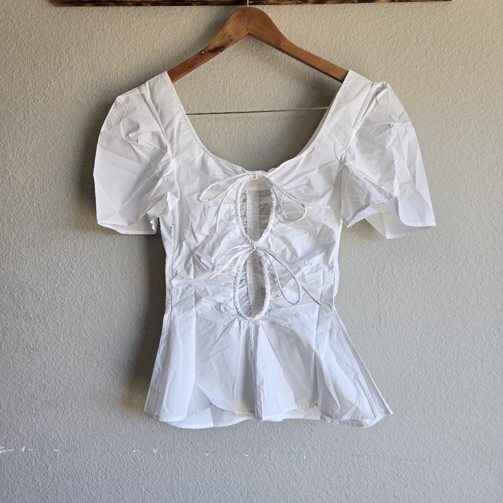 Thakoon Ruched Open Back Top - Picture 3 of 4